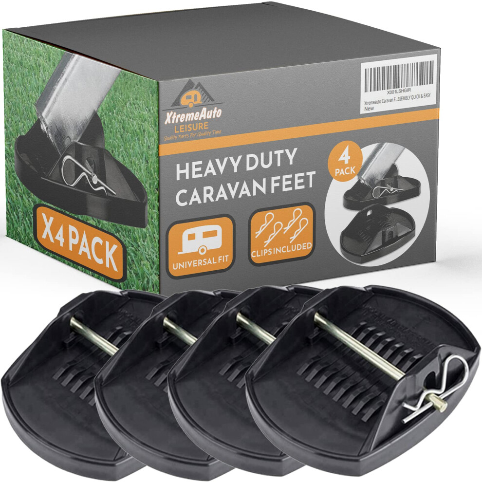 Xtremeauto Caravan Feet Jack Pads - Heavy Duty Caravan Feet Pads, Prevent Sinking Into Soft Ground, Caravan Feet Pads Heavy Duty, Steady Stabiliser P 33362236