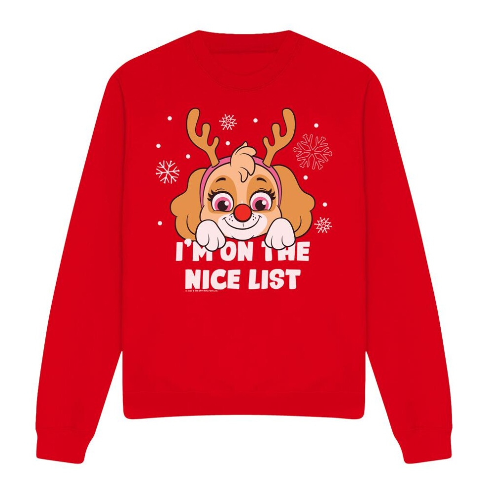 Paw Patrol (Xl, Red) Unisex Adult Nice Christmas Skye Sweatshirt