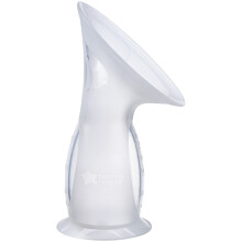 Tommee Tippee Silicone Manual Breast Pump, 100ml, Let Down Catcher, Wireless, Portable, Strong Suction Base, Includes Sterilising Lid