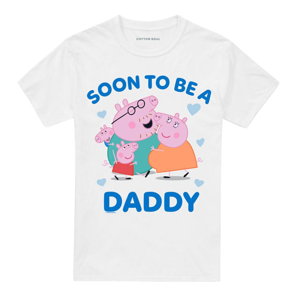 Peppa Pig (5Xl, ) Mens Soon To Be Daddy Pig T-Shirt White