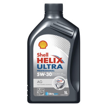Shell Helix Ultra Professional AG, 5W-30 Fully Synthetic Motor Oil, For Diesel and Gasoline Engines, 1 L