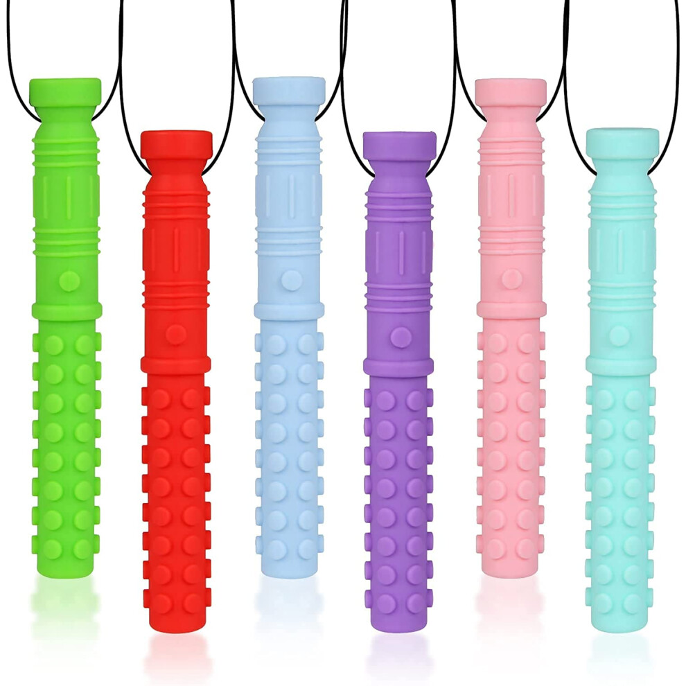 Sensory Chew Necklace For Boys Girls Kids, Oral Sensory Autism Chew Necklace, Bpa Free Silicone Chew Toys For Autistic Children/Autism/Adhd/An Seeway