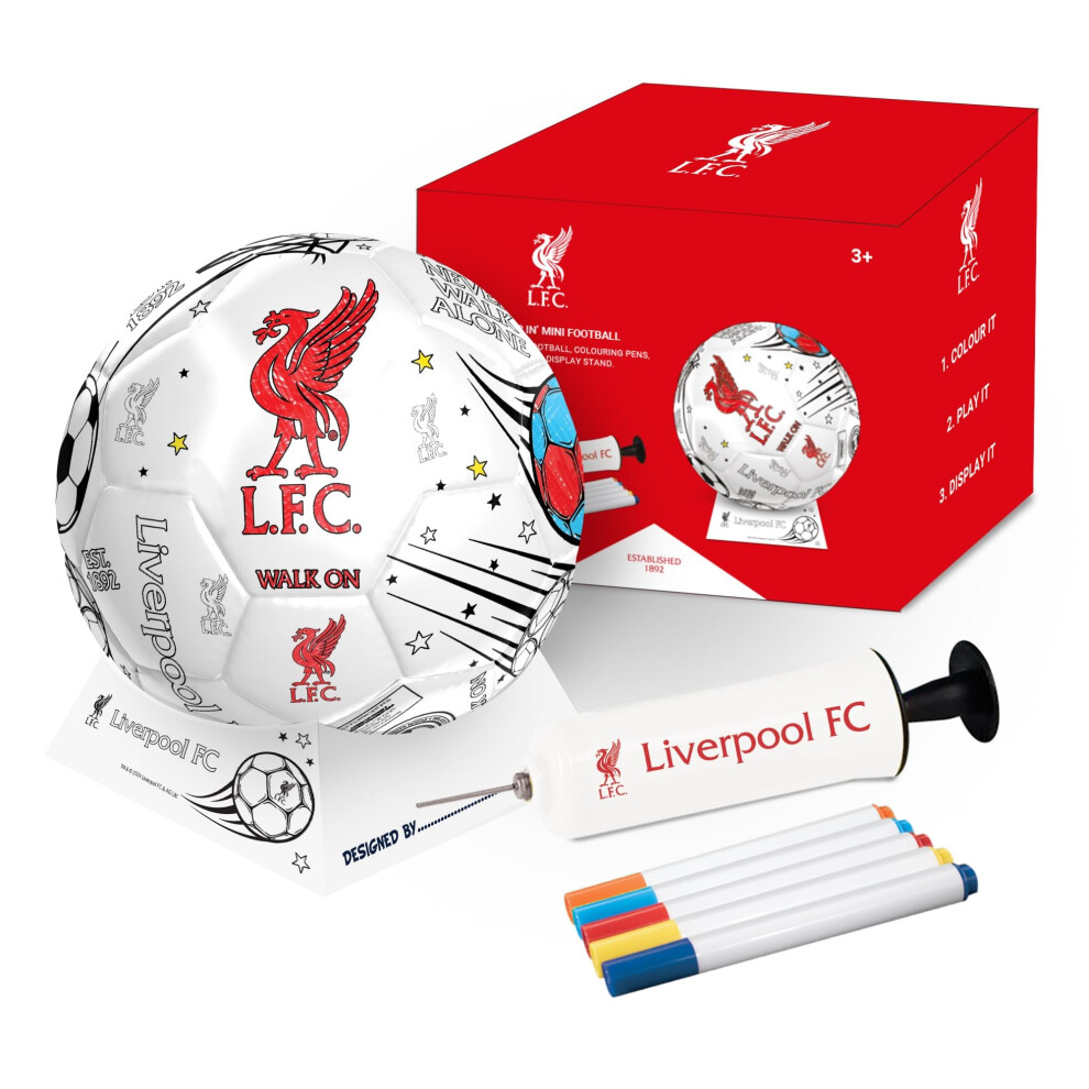 Liverpool Fc Colour In Mini Football Set - Multicoloured - Image 3