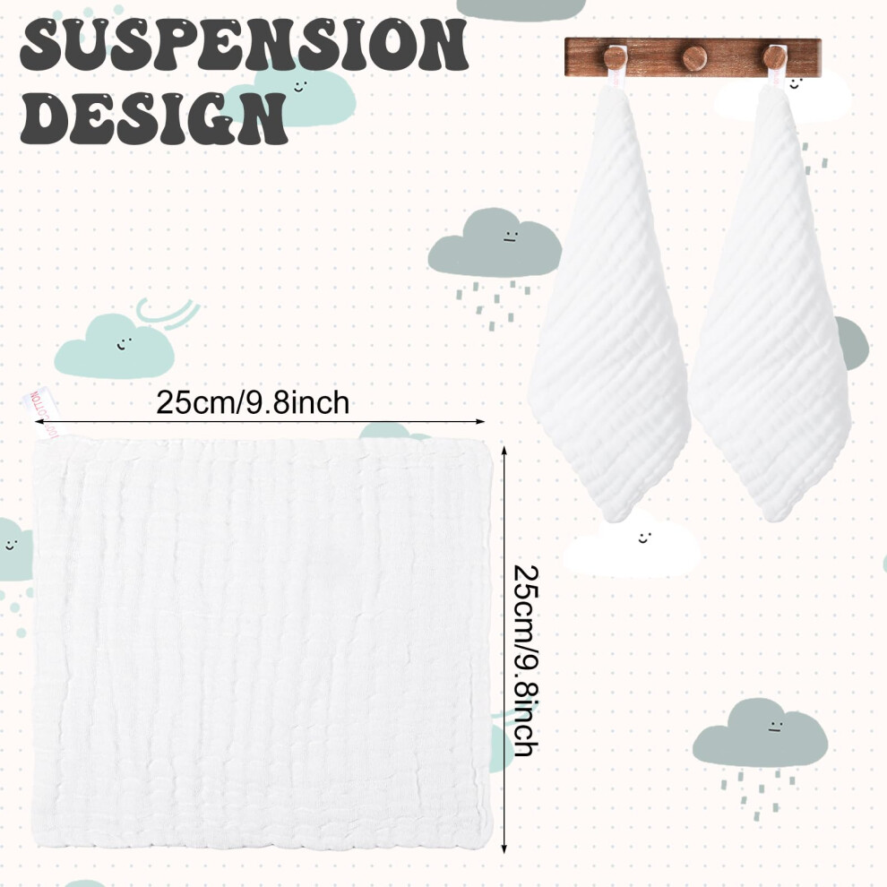 Radsocken 8 Pack Muslin Squares For Baby 100 Cotton Burp Cloths Soft B