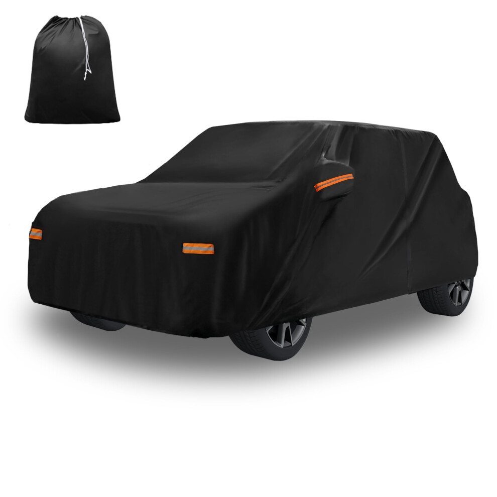 X Autohaux All-Weather Car Cover For Mini Cooper 2Dr (2002-2021) - Waterproof, Uv-Resistant, And Windproof With Door Zipper, 210D-Pu Material 5004859585522