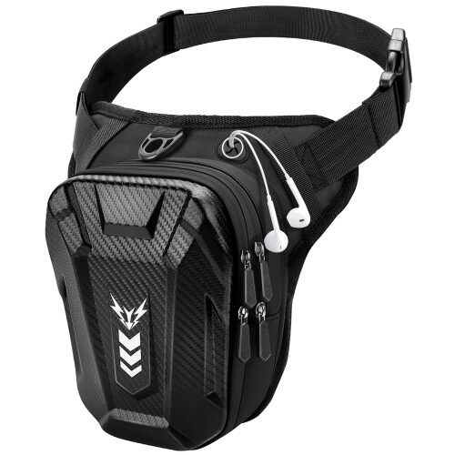 Rolgno Drop Leg Bag, [Expandable Storage] Motorcycle Leg Bag