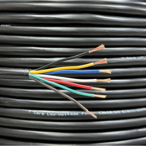 electrosmart 5m 7 Core Copper Cable 12v 11A Trailer LED Lighting Caravan