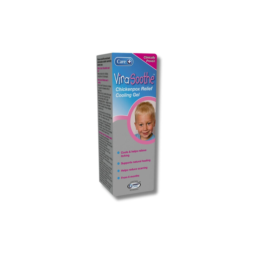 Care Virasoothe Gel, Chickenpox Relief, Cools And Soothes Skin, Suitable 6+ Months Old, Supports Natural Healing, Helps Stop The Itch, Clinically Pro