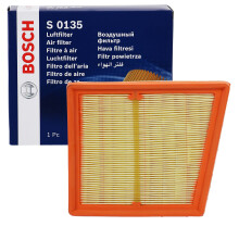 Bosch S0135 Car Air Filter - Separates Particles from the Air Intake - Moisture-