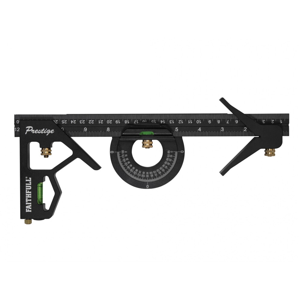 Faithfull Prestige Combination Square Set 300Mm (12In) 5063750498164