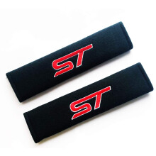2 x Seat Belt Shoulder Cover Pads For ST (FOCUS FIESTA KUGA ST1 ST2 LINE all models)