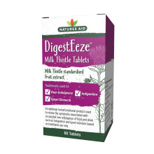 Natures Aid DigestEeze Milk Thistle 60 Tablets – Supports Liver & Digestive Health – High Strength Silymarin – Vegan, Non-GMO, Gluten-Free – T