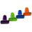 Chef Craft Select Plastic Micro Bag Clips, Set van 4, Paars/Oranje/Groen/Blauw 1
