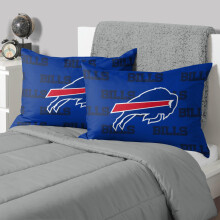 FOCO Buffalo Bills NFL Team Kleur Grote Logo Standaard 2 Pack Kussenslopen