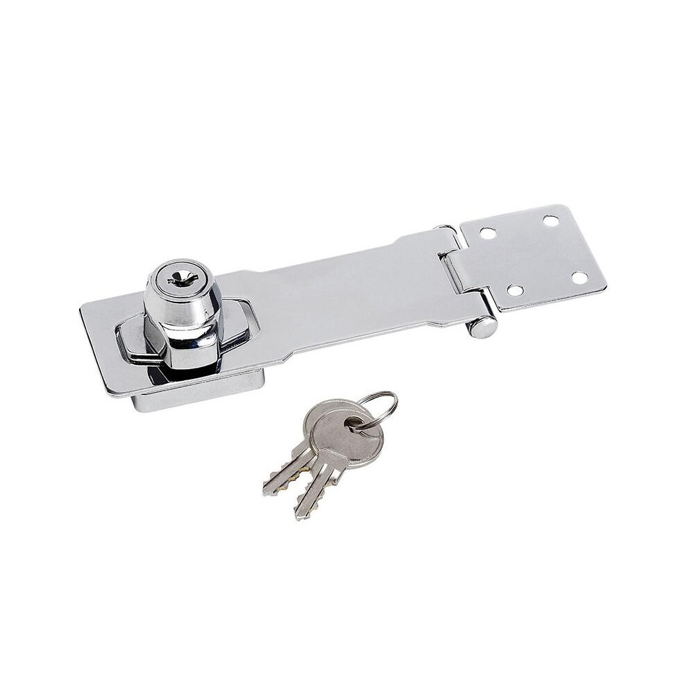 Master Lock Chrome Plated Steel Locking Hasp 118Mm
