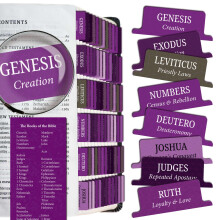 Saintilway Productions - Premium Tear Resistant Bible Tabs - Easy to Apply, Laminated for Durability