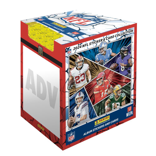 2024-25 NFL Sticker-Sammelbox (50 Päckchen, 250 Sticker)