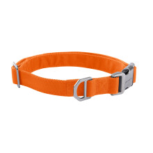 Carhartt Field Hundehalsband, Voll einstellbar, langlebiger 600-Denier-Stoff mit reflektierendem Logo, Jagdorange, Groß