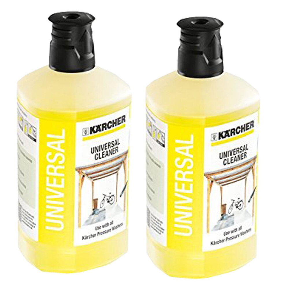 Kärcher Karcher Universal Car Garden Patio Cleaner Pressure Washer Detergent K2 - K7 1 Litre X 2