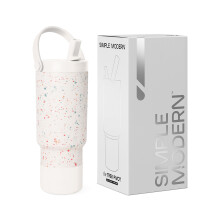 Simple Modern Trek Pivot | Tasse à paille pour enfants de 24 oz avec poignée et protection en silicone