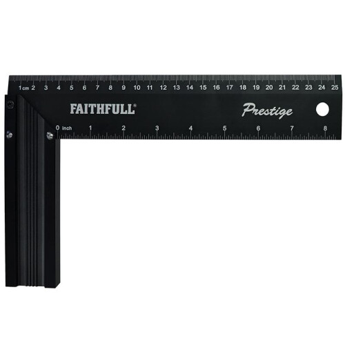 Faithfull Faithfull Prestige Try Square Black Aluminium