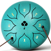 Rsasi Stalen Tong Drum, 6 Inch 8-Noot C Toon, Regen Drum voor Meditatie, Yoga & Mindfulness