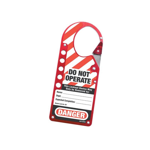 Master Lock Master Lock Snap-on Hasp Lockout Labelled