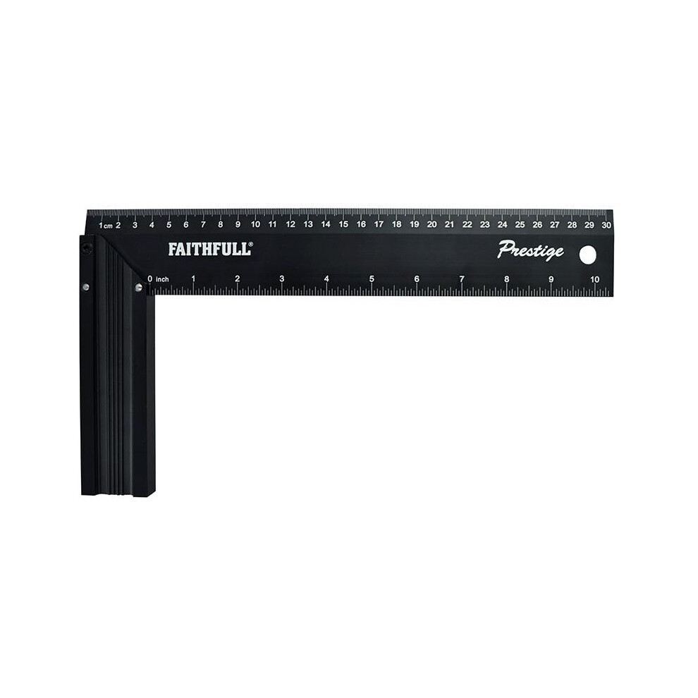 Faithfull Prestige Try Square Black Aluminium 5063750498119