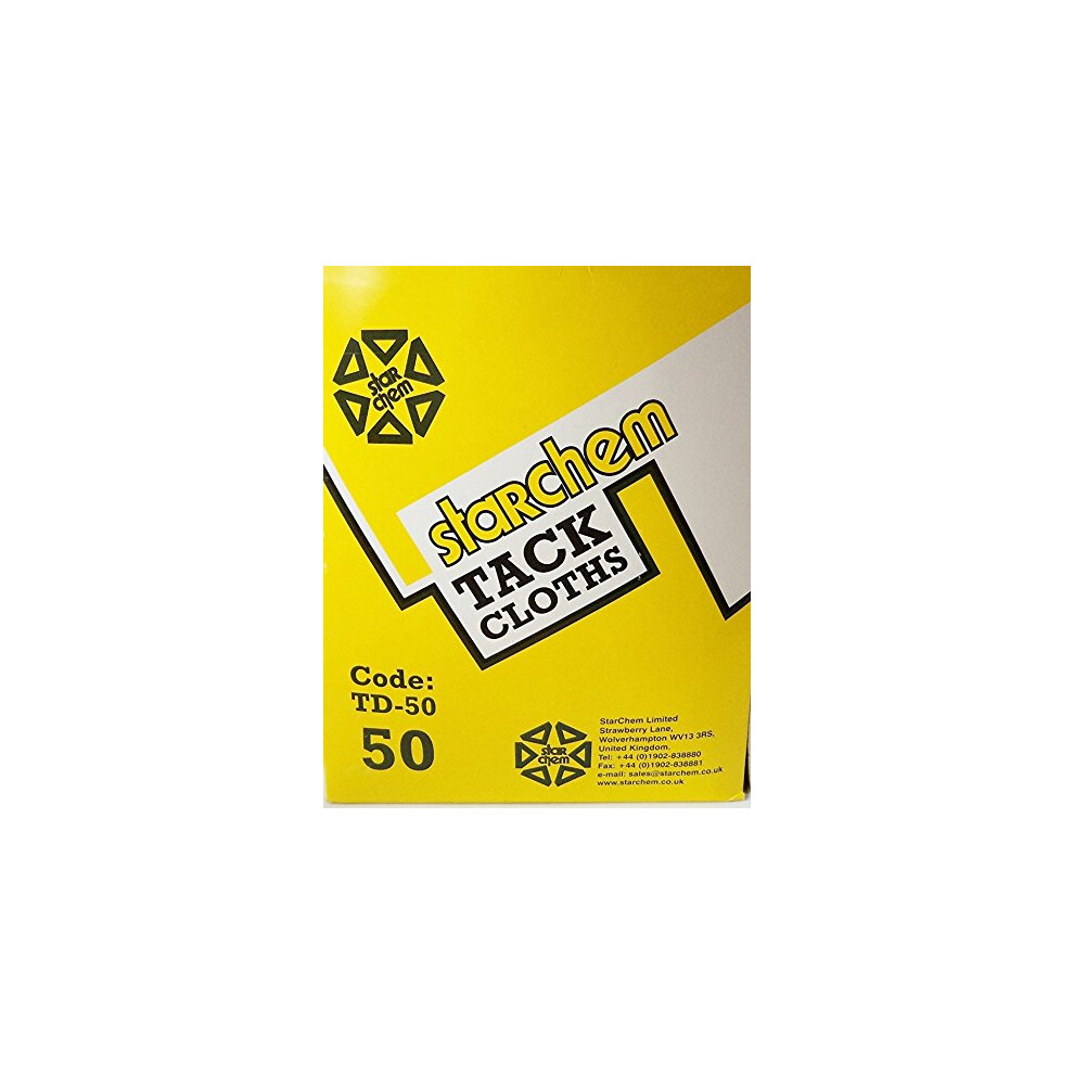 50 X Tack Cloth Tack Rags Td-50 Starchem 6928964215107