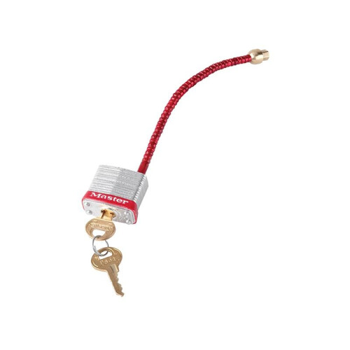 Master Lock Master Lock Lockout Padlock With Flexible Braided Steel Cable Shackle