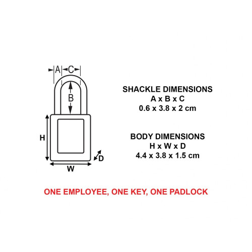 Master Lock Master Lock Non-conductive Lockout Padlock 2