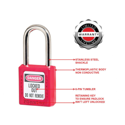 Master Lock Master Lock Non-conductive Lockout Padlock 1