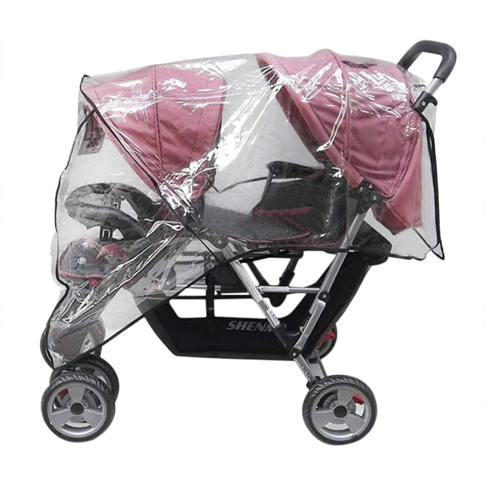 Fakeface Universal Stroller Raincover Twins Strollers Double Tandem Baby Stroll