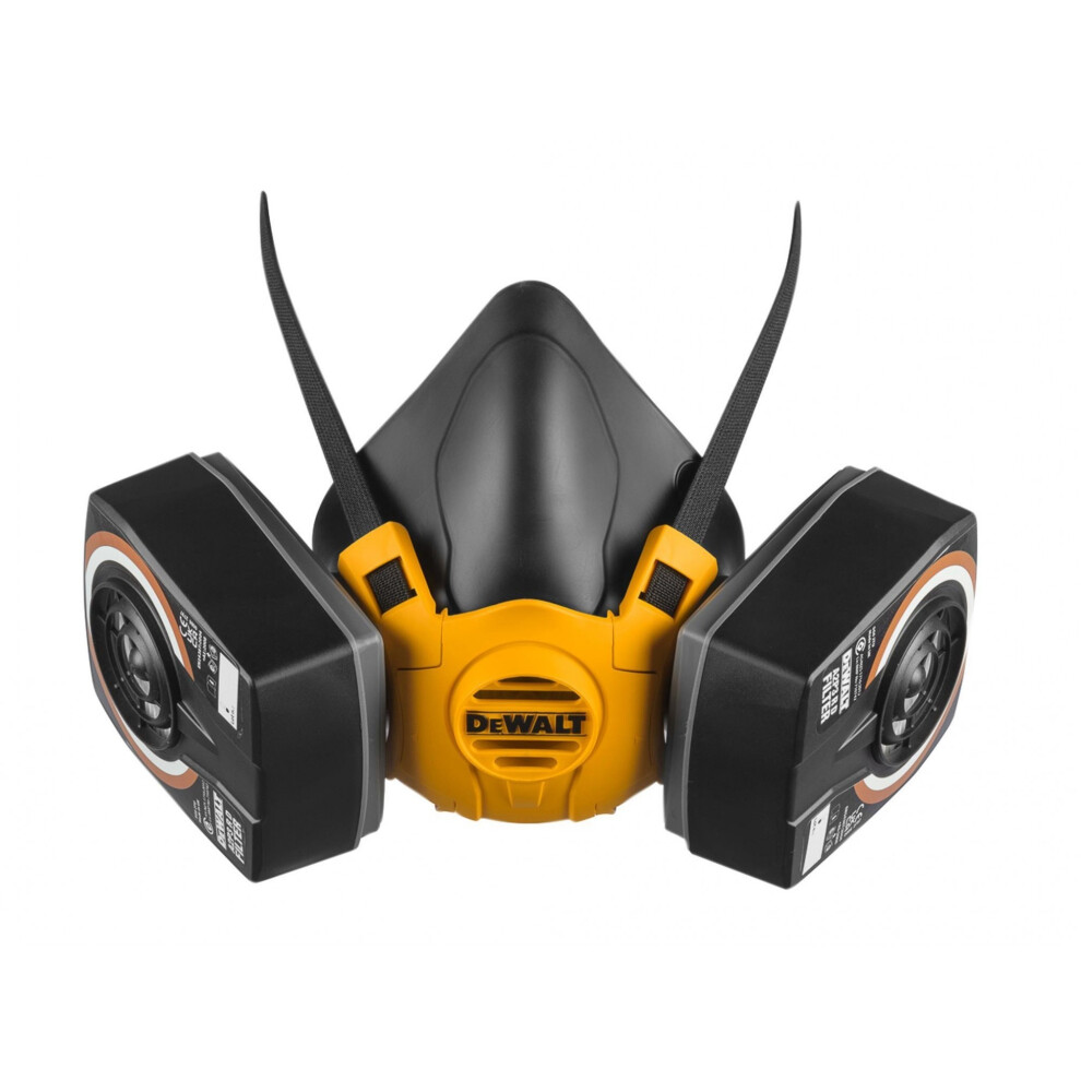 Dewalt Respiration Half Mask Respirator With A2p3 Filters 5063750473888