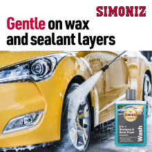 Simoniz Car Shampoo & Wax 2L, 2-in-1 Car Shampoo, Deep Car-Cleaning