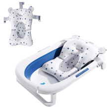 Baby Bath Cushion Pad Newborn Bath Bed Adjustable Baby Shower Mat