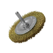 Faithfull Wire Brush 75mm X 6mm Shank, 0.30 Brass Wire