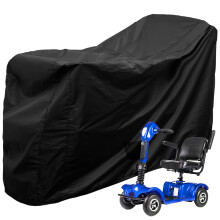 Heavy Duty Mobility Scooter Cover with Storage Bag, 190D Oxford Waterproof Anti-uv Wheelchair Storage Cover, 140 * 66 * 91 cm