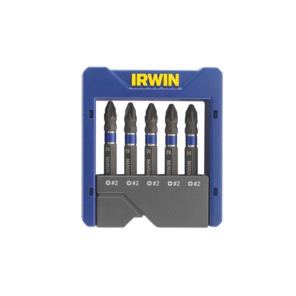  - Irwin Pozidriv Impact Screwdriver Pocket Bit Set5 Piece Multi Colour (One Size) - Image 4