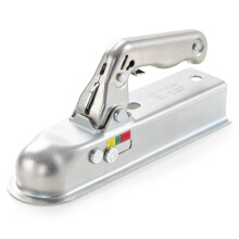 CZC AUTO Trailer Coupling Hitch - Heavy Duty Steel up to 800kg for 50mm Tow Ball and Square Drawbar (11602U)