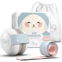 Oli-Melo Baby Ear Defenders : Noise Cancelling Protection up to 34 dB UKCA certified - Adjustable non-slip headbands - Baby Headphones for Infant, Ne