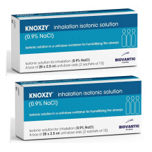 KNOXZY Isotonic Solution 0.9% - Sodium Chloride NaCl - Isotonic Solution for Humidifying The Airways – 20 X 2.5 ml (Pack of 2)