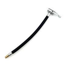JZK Tyre inflator connector, easy clip push on tyre valve adapter, inflator pump hose adapter with lever lock, tyre pump hose, air