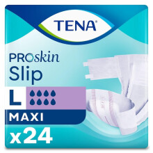 TENA ProSkin Slip Maxi | Size Large | 8 Drops Absorption | Incontinence Slip | A