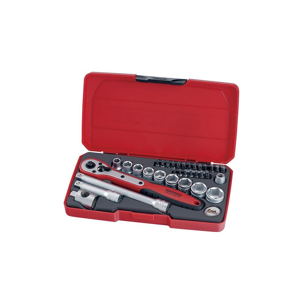 Teng T3834 Socket & Bit Set Of 34 Metric 3/8In Drive 5063750494234