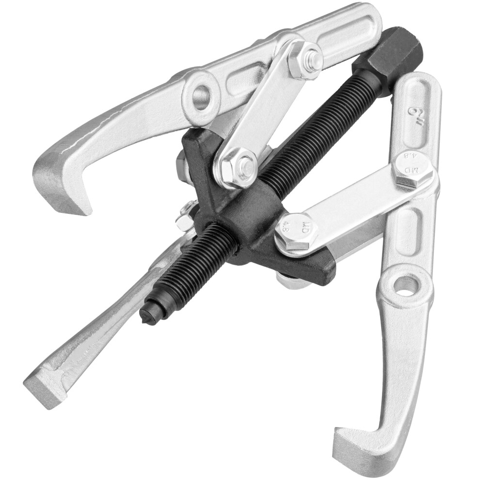 Effektwerk - 3 Jaw Gear Puller - 6" / 15Cm - Wheel Bearing Removal Kit For Tight Pulley, Flywheel & Brake Disc - Heavy-Duty Separator W/Reversible Ja 1234482414010