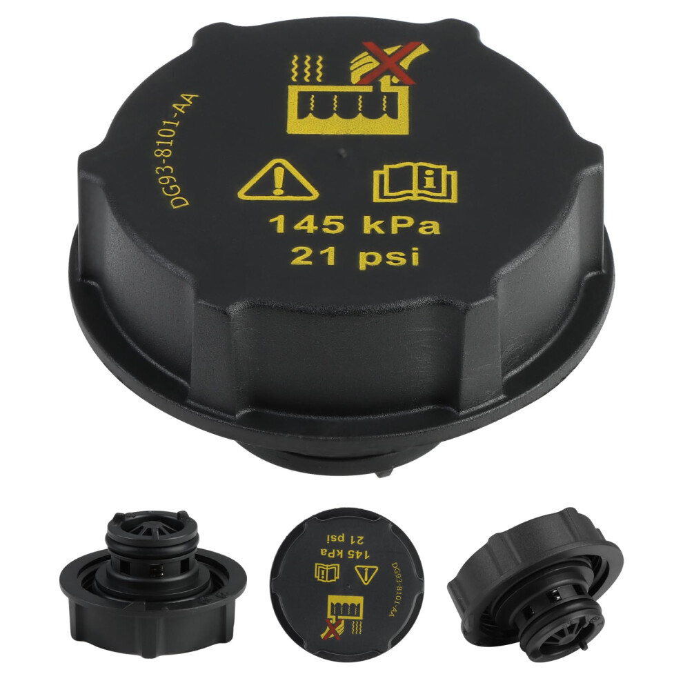 Radiator Expansion Water Tank Cap Coolant Reservoir Cap Replacement Compatible Fits Ford Fiesta Focus C-Max Mondeo 1.4 Bar Pressure Dg93-8101-Aa 5051226496912
