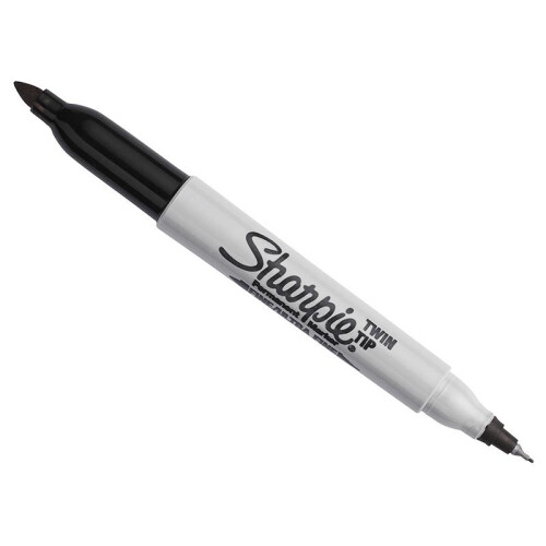 Sharpie Sharpie Twin Tip Permanent Marker Black