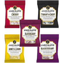 Jakemans Menthol Cough Drops Assorted Flavours Pack of 5 | Soothing Herbal