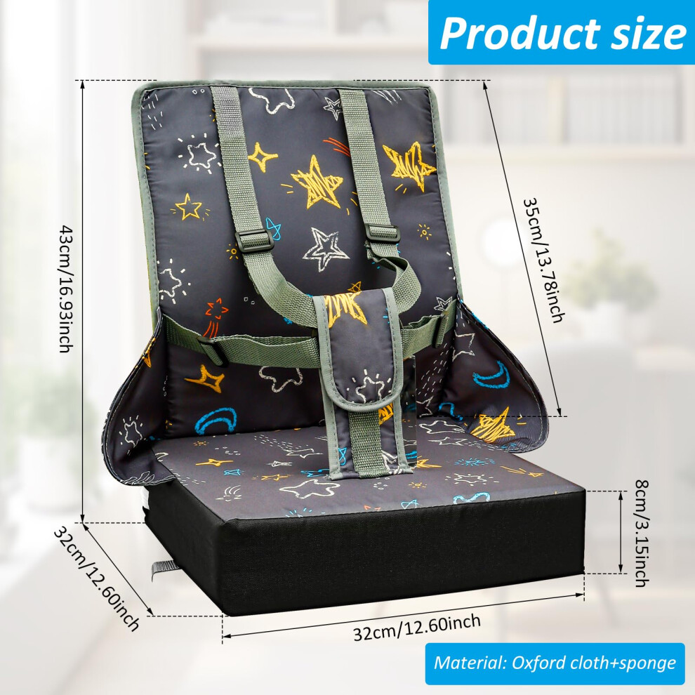 Caffney Toddler Booster Seat For Dining Chairkid Dinning Chair Increasing Cush